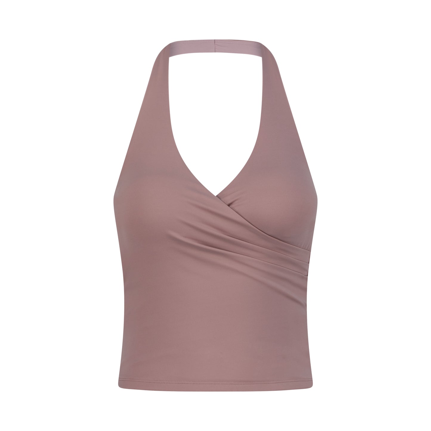 Halter neck top -tan