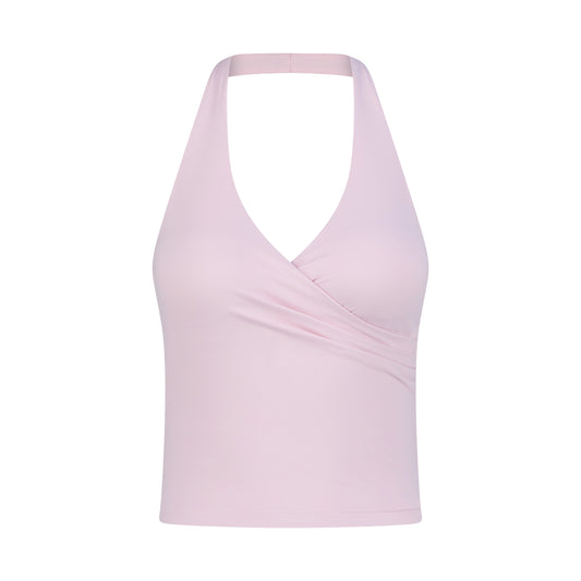 Halter neck top -blush pink