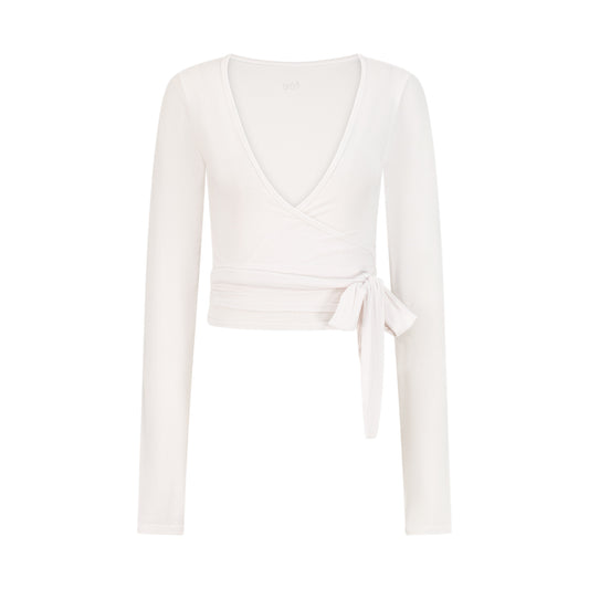 Ballerina Wrap Top -Swan White